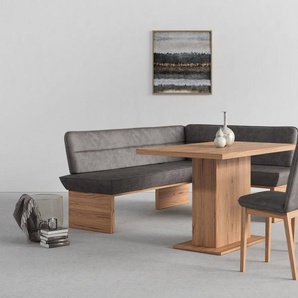 Home affaire Eckbankgruppe Beluna + Cross Essecke Sitzgruppe Eckbank Küchenbank BESTSELLER, (Set, 4-tlg., Eckbank, 2 Stühle und Tisch), Sitzgruppe Esszimmer Stühle Tisch und Bank bequem gepolstert