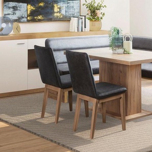 Home affaire Eckbankgruppe Beluna + Cross Essecke Sitzgruppe Eckbank Küchenbank BESTSELLER, (Set, 4-tlg., Eckbank, 2 Stühle und Tisch), Sitzgruppe Esszimmer Stühle Tisch und Bank bequem gepolstert