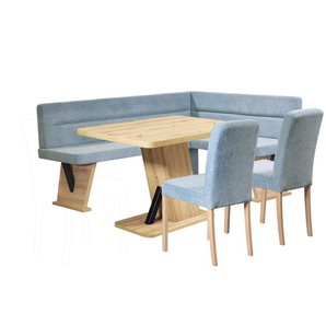 Home affaire Eckbankgruppe Laros Sitzgruppe, Eckbank, Stühle, Tisch, (Set, 4tlg Set), perfekt für Küche, Esszimmer, Wohnzimmer, Bestseller