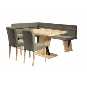 Home affaire Eckbankgruppe Laros Sitzgruppe, Eckbank, Stühle, Tisch, (Set, 4tlg Set), perfekt für Küche, Esszimmer, Wohnzimmer, Bestseller