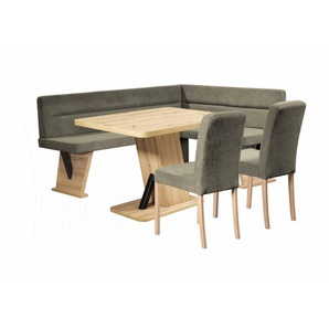 Home affaire Eckbankgruppe Laros Sitzgruppe, Eckbank, Stühle, Tisch, (Set, 4tlg Set), perfekt für Küche, Esszimmer, Wohnzimmer, Bestseller