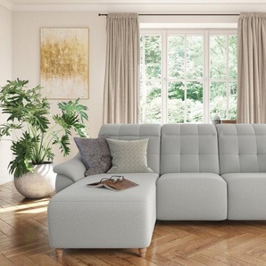 Home affaire Ecksofa Boston L-Form, 2 Teile, Kopfteilverstellung an jeder Sitzfläche, wahlweise Relaxfunktion
