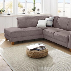 Home affaire Ecksofa »Gotland L-Form«, wahlweise mit Sitztiefenverstellung + Bettkasten
