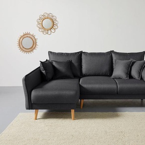 Home affaire Ecksofa Granbo L-Form, incl. Bettfunktion und Bettkasten, Federkern-Polsterung, Seitentasche