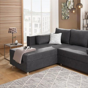 Home affaire Ecksofa Italia L-Form, mit Bettfunktion und Bettkasten, Federkern-Polsterung