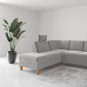 Home affaire Ecksofa Rochelle, L-Form, wahlweise mit Armteilverstellung, Bettfunktion und Bettkasten