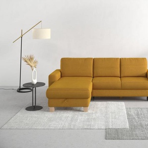 Home affaire Ecksofa Summer L-Form, mit Recamiere, mit oder ohne Bettfunktion und Bettkasten, Cord-Bezug