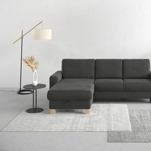 Home affaire Ecksofa Summer L-Form, mit Recamiere, mit oder ohne Bettfunktion und Bettkasten, Cord-Bezug