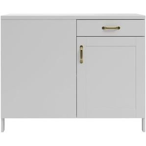 Home affaire Eckunterschrank Alba (1-St) Breite 110 cm, Kiefer massiv, 1 Tür, 1 Schubkasten