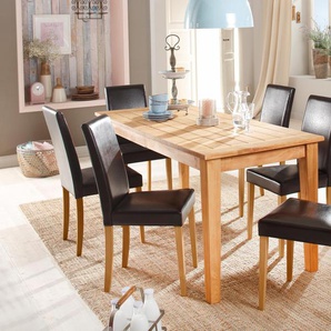 Essgruppe HOME AFFAIRE Sitzmöbel-Sets braun (dunkelbraun, naturfarben) Essgruppen Sitzmöbel-Sets aus Kiefernholz