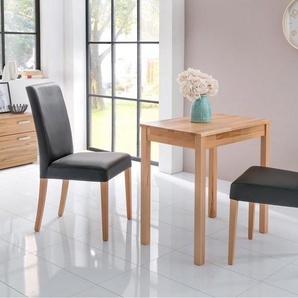 Home affaire Essgruppe Lea, TOPSELLER!, (Set, 3-tlg., Essgruppe 3 tlg., s Choice), Massivholz, verschiedene Ausführungen wählbar