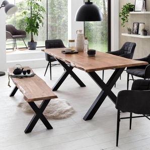 Home affaire Esstisch Manhattan, mit Baumkante
