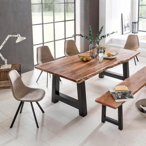 Home affaire Esstisch Manhattan, mit Metallgestell in A-Form