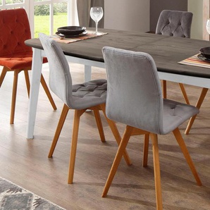 Esstisch HOME AFFAIRE Palermo Tische Gr. B/H/T: 180 cm x 76 cm x 90 cm, Einlegeplatten, weiß Esstische rechteckig mit Auszugfunktion