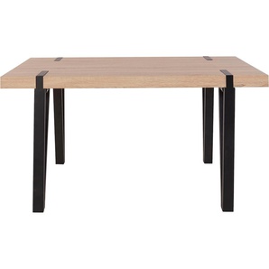 Esstisch HOME AFFAIRE Sanchez Tische Gr. B/H/T: 150 cm x 76 cm x 90 cm, braun (eiche, optik, schwarz) Esstische rechteckig Breite 150 cm