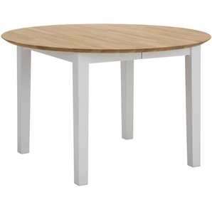 Home affaire Esstisch »Time Massivholz FSC Holztisch«, Durchmesser 120 cm, mit Auszugsfunktion, Küchentisch, Bestseller