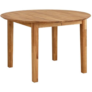 Home affaire Esstisch »Time Massivholz FSC Holztisch«, Durchmesser 120 cm, mit Auszugsfunktion, Küchentisch, Bestseller