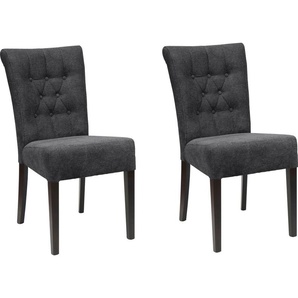Home affaire Esszimmerstuhl Queen BESTSELLER (Set, 2 St), Polsterstuhl mit Knopfheftung, 2er, 4er oder 6er Set