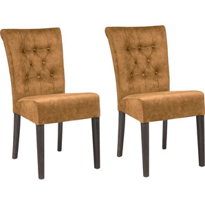 Home affaire Esszimmerstuhl Queen BESTSELLER (Set, 2 St), Polsterstuhl mit Knopfheftung, 2er, 4er oder 6er Set