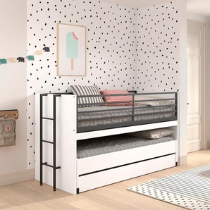 Home affaire Etagenbett, (Made in Europe), für kleine Räume, 2 Liegefl., Bettschublade, inkl. Schreibtisch, Dekor