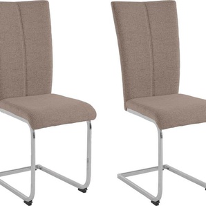 Home affaire Freischwinger Alex (Set, 2 St), Stuhl belastbar bis 120 Kg, Gestell im Chrom-Look