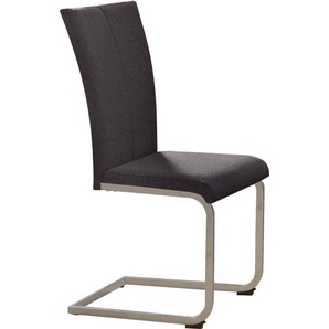 Home affaire Freischwinger »Nils«, (Set), 2 St., Microfaser-Feinstruktur, Stuhl belastbar bis 120 Kg, Gestell Metall im Chrom-Look oder Schwarz