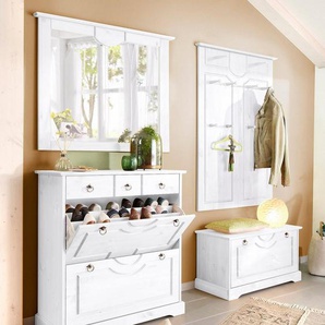 Home affaire Garderoben-Set Klera, (Set, 4-St), 4-teilig, aus massiver Kiefer, FSC®-zertifiziert
