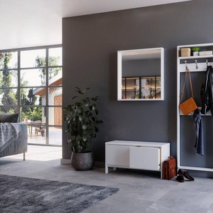 Home affaire Garderoben-Set Luven, (Set, 3-St), aus Massivholz, bestehend aus Spiegel, Paneel und Kommode