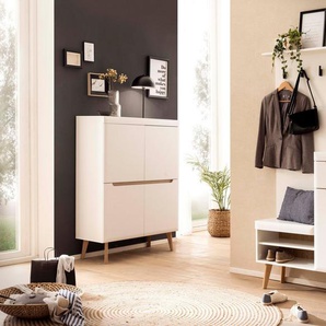 Home affaire Garderoben-Set Torge, Garderobe mit Stauraum, Garderobenschrank im Scandic Design, (Set, 2-St), enthält Highboard und Garderobe mit Spiegel, in zwei Farben