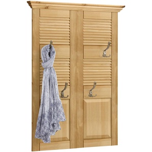 Garderobenpaneel HOME AFFAIRE Ayanna Garderobenpaneele Gr. B/H/T: 84 cm x 111 cm x 6 cm, beige (natur) Garderobenpaneele Aus Massivholz