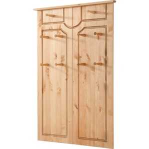 Garderobenpaneel HOME AFFAIRE Klera Garderobenpaneele beige (natur) Garderobenpaneel Garderobenpaneele Mit 10 Kleiderhaken