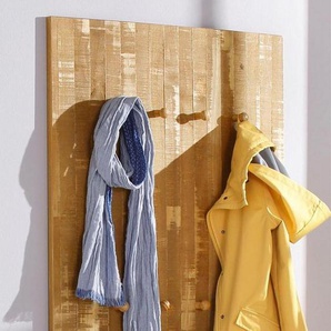 Home affaire Garderobenpaneel Rondo, mit 8 massivem Holzhaken, im Shabby-Look, Breite 75 cm