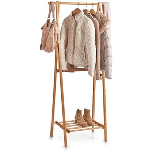 Garderobenständer HOME AFFAIRE Bamboo beige (natur) Ständer, Halterungen Haken Garderobenständer