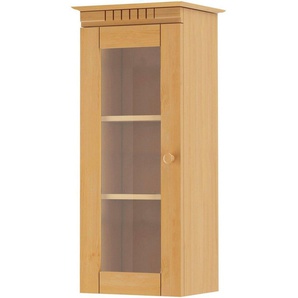 Home affaire Hängevitrine Cubrix, wahlweise mit oder ohne Glastür aus schönem massivem Kiefernholz, Breite 35 cm, Höhe 85 cm