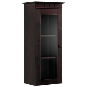 Home affaire Hängevitrine Cubrix, wahlweise mit oder ohne Glastür aus schönem massivem Kiefernholz, Breite 35 cm, Höhe 85 cm