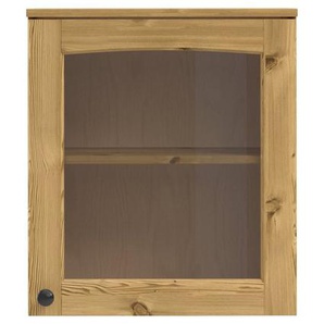 Kochstation Hängeschrank KS-Osby (1-St) Kiefer massiv, Breite 50 cm, Tür mit Glaseinsatz
