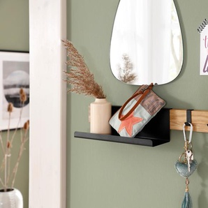 Hakenleiste HOME AFFAIRE Nero Hakenleisten Gr. B/H/T: 52 cm x 6 cm x 3 cm, beige (natur) Haken Aus schönem massivem Eichenholz