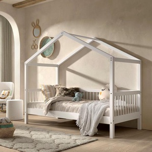 Home affaire Hausbett (Made in Europe), mit LF 90x200 cm, wahlweise mit o. ohne Bettschublade, Buche weiß