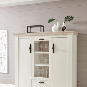 Home affaire Highboard Florenz, im romantischen Landhaus-Look, Breite 140 cm