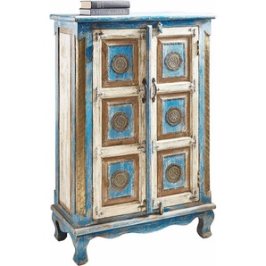 Home affaire Highboard, Stauraumschrank, Höhe 120 cm, mit aufwendiger Schnitzerei