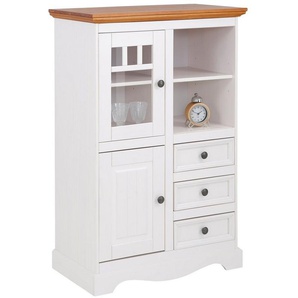 Home affaire Highboard Melissa, Vitrine, Breite 80 cm