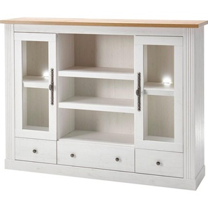 Home affaire Highboard Westminster BESTSELLER! (Höhe ca. 122cm), im angesagten Landhaus-Look