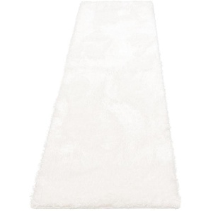 Hochflor-Läufer HOME AFFAIRE Malin Teppiche Gr. B/L: 90 cm x 250 cm, 43 mm, 1 St., weiß Hochflor-Läufer