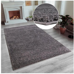 my home Hochflor-Teppich Shaggy 30, rechteckig, Höhe: 30 mm, Teppich, Uni Farben, besonders weich und kuschelig, Kundenliebling