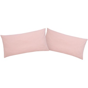 Kissenbezüge HOME AFFAIRE Cremona2 Gr. B/L: 40 cm x 80 cm, 2 St., Jersey, rosa (rosé) Kissenbezüge uni Kissenbezug in diversen Größen, STANDARD 100 by OEKO-TEX zertifiziert