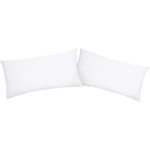 Kissenbezüge HOME AFFAIRE Cremona2 Gr. B/L: 40 cm x 80 cm, 2 St., Jersey, weiß Kissenbezüge uni Kissenbezug in diversen Größen, STANDARD 100 by OEKO-TEX zertifiziert