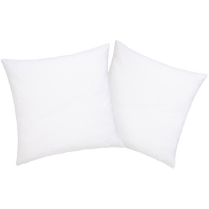 Kissenbezüge HOME AFFAIRE Cremona2 Gr. B/L: 80 cm x 80 cm, 2 St., Jersey, weiß Kissenbezüge uni Kissenbezug in diversen Größen, STANDARD 100 by OEKO-TEX zertifiziert