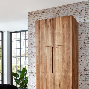 Home affaire Kleiderschrank »Azelie, aus Wildeiche«, Massivholz-Kleiderschrank, im 50 cm Raster planbar