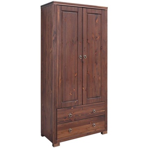 Home affaire Kleiderschrank Gotland, Wäscheschrank, Mehrzweckschrank mit Schubladen, Landhausstil (B/H/T ca: 80cmx178cmx40cm) massive Kiefer, FSC® zertifiziert, langlebige Qualität trifft Stil
