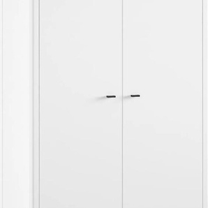 Home affaire Kleiderschrank »mit viel Stauraum, Facheinteilung, hochwertig und stabil gebaut«, Türen mit Soft-Close, Buche massiv weiß lackiert
